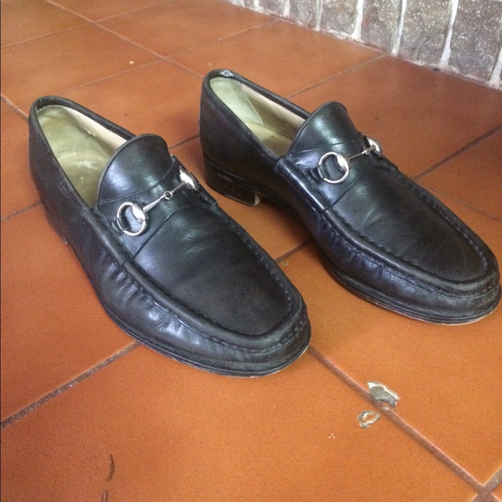 Black leather 1953 Horsebit Gucci shoes - Picture 5 of 6